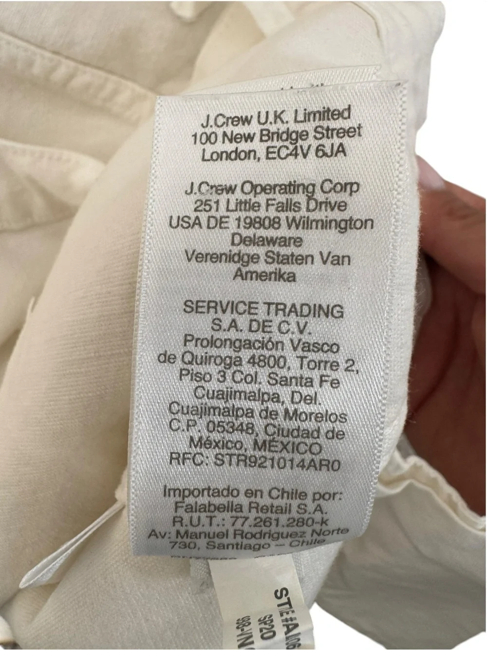 J.Crew Slim Wide Leg Cropped Jeans White High Rise Size 30 AL106
